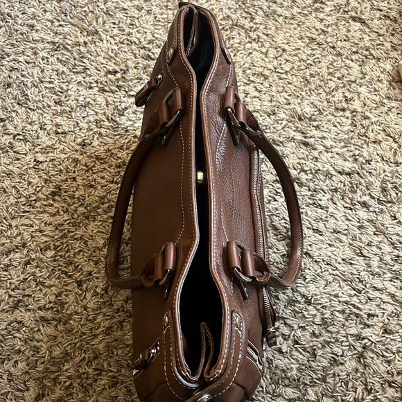 Longchamp Rich Brown Leather Satchel - Picture 7 of 16